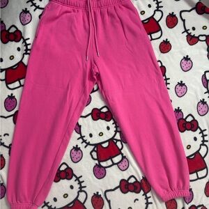 PINK Victoria's Secret Hot Pink Girls' Jogger Sweatpants